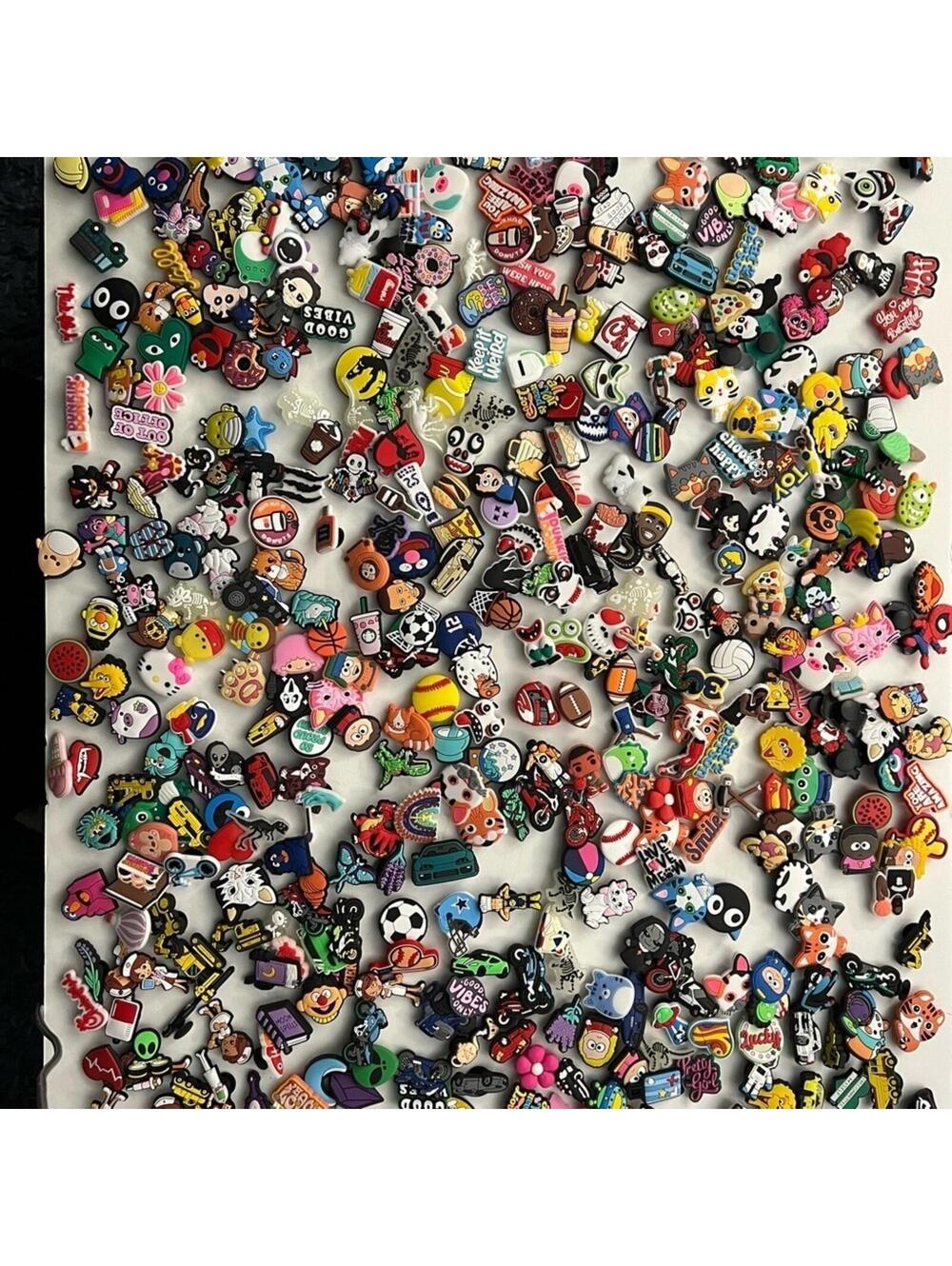 10 Pack Mystery Shoe Charms PVC Jibbitz Random Mix Croc Accessories